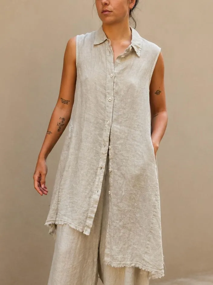 [56C2SM284BEIGE-XS] VESTIDO (XS)