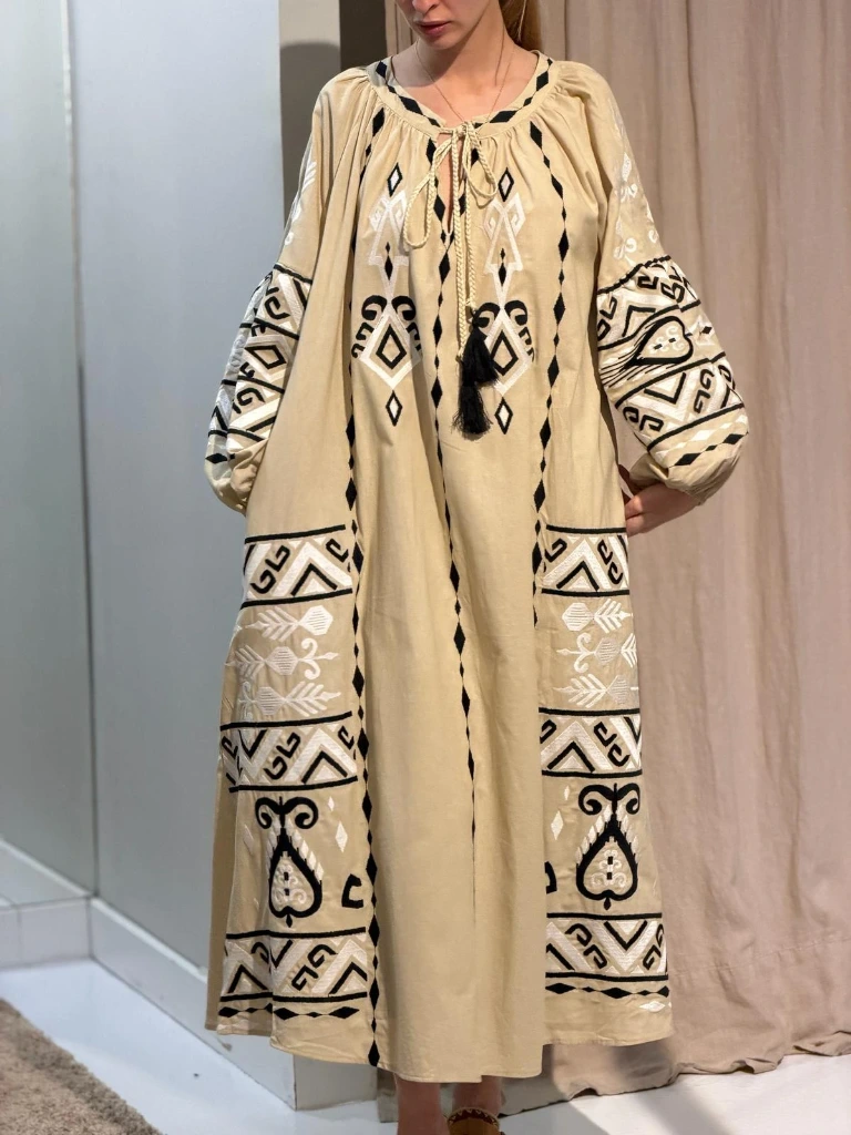 [56C10LA3893BLANCO-S] Vestido Marruecos (S)