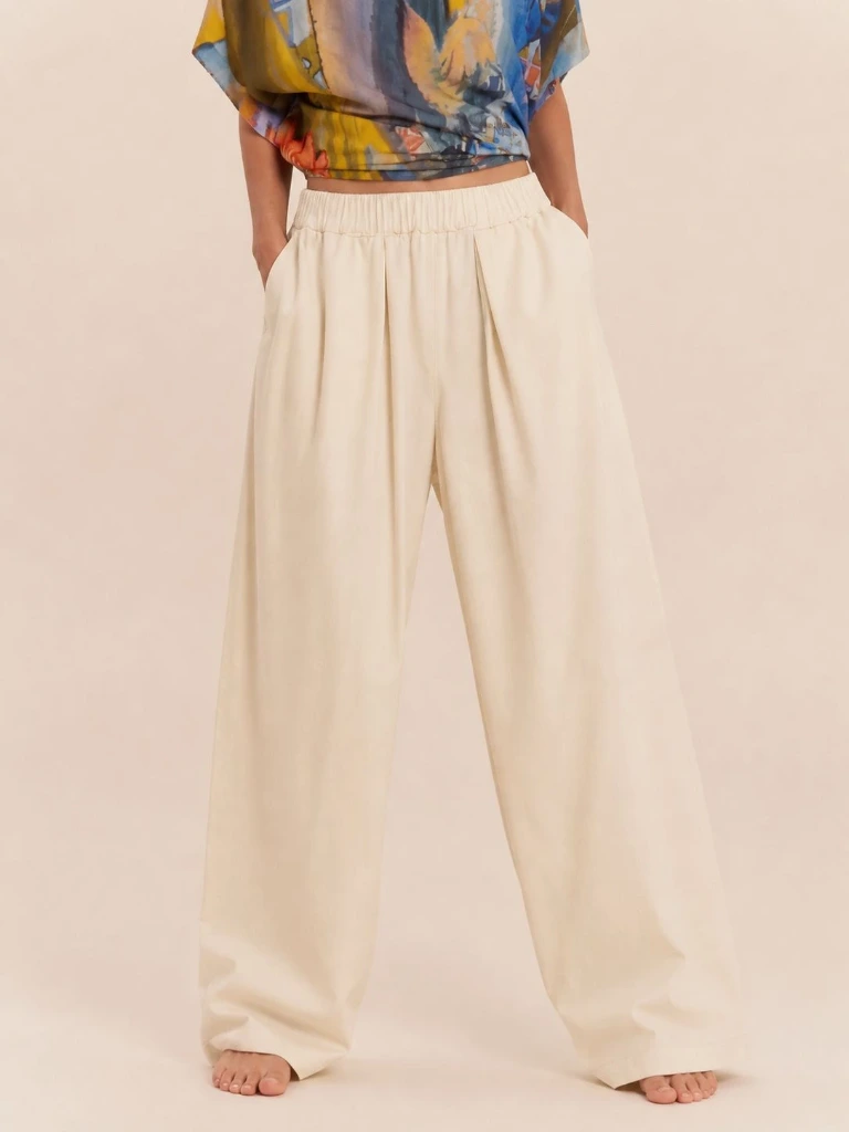 [56C2N267BLANCO-S/M] Pantalón Crudo (S/M)