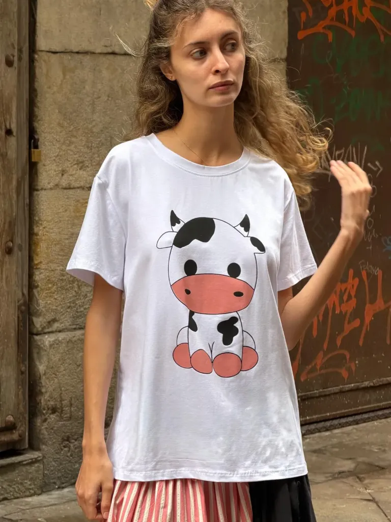 [56C6COAT] T.shirt Vaca