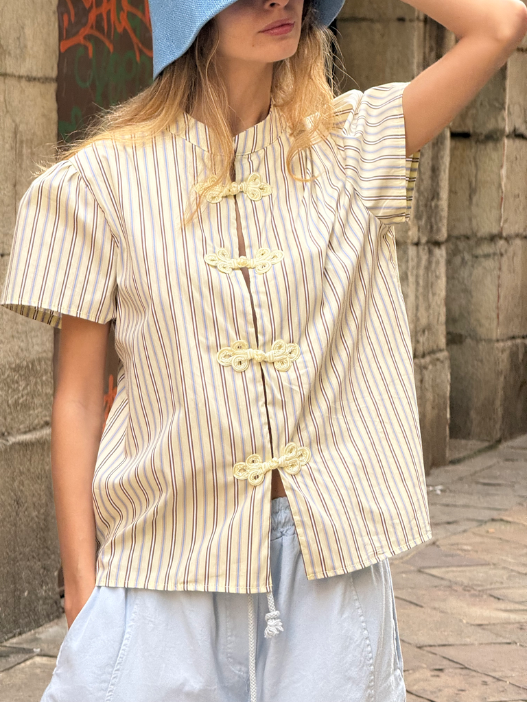 [57C6-H4944-C19-YL] CAMISA RAYAS