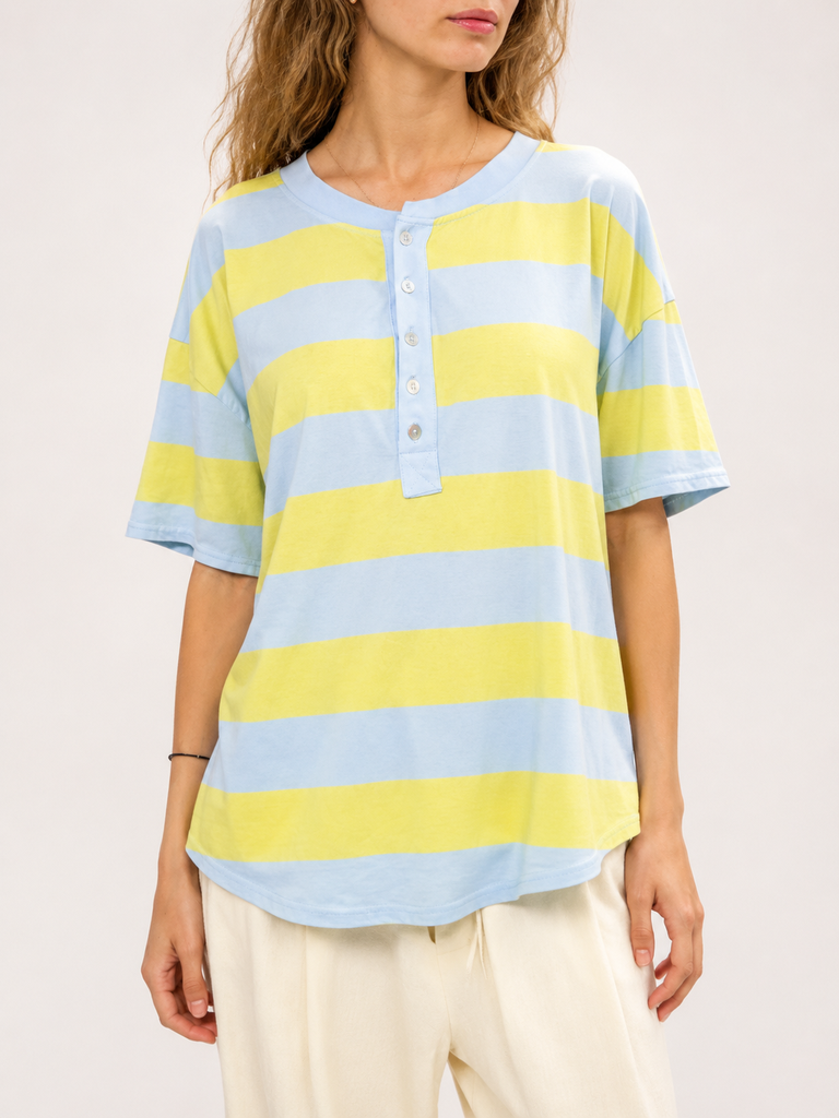 [57C3-6643 YLL] T.SHIRT BOTONES