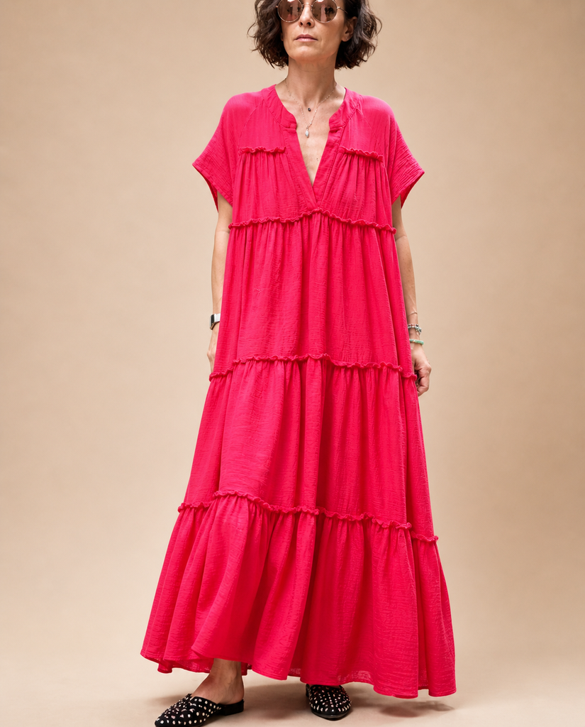 [57cVESTIDOSROJO] Vestido Plusia