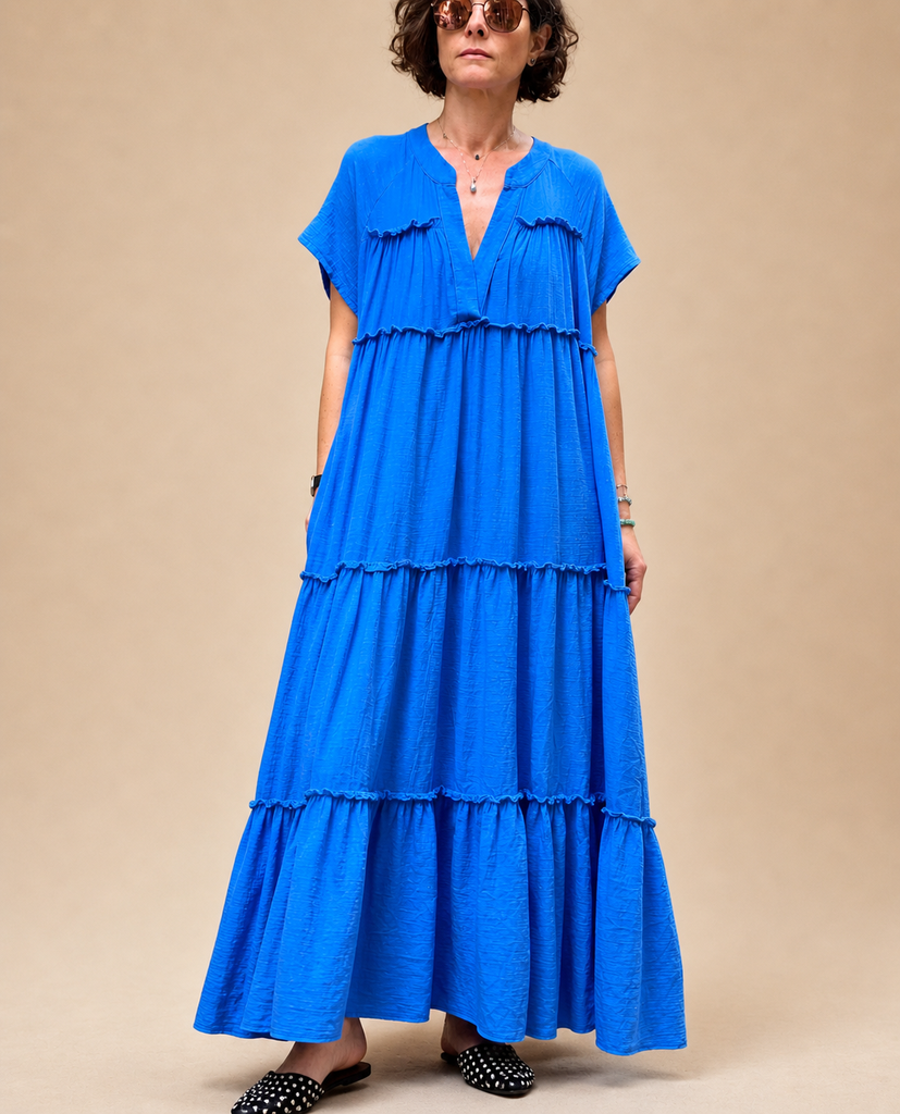 [57cVESTIDOSAZUL] Vestido Plusia