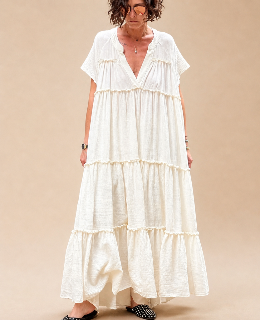 [57cVESTIDOSBLANCO] Vestido Plusia
