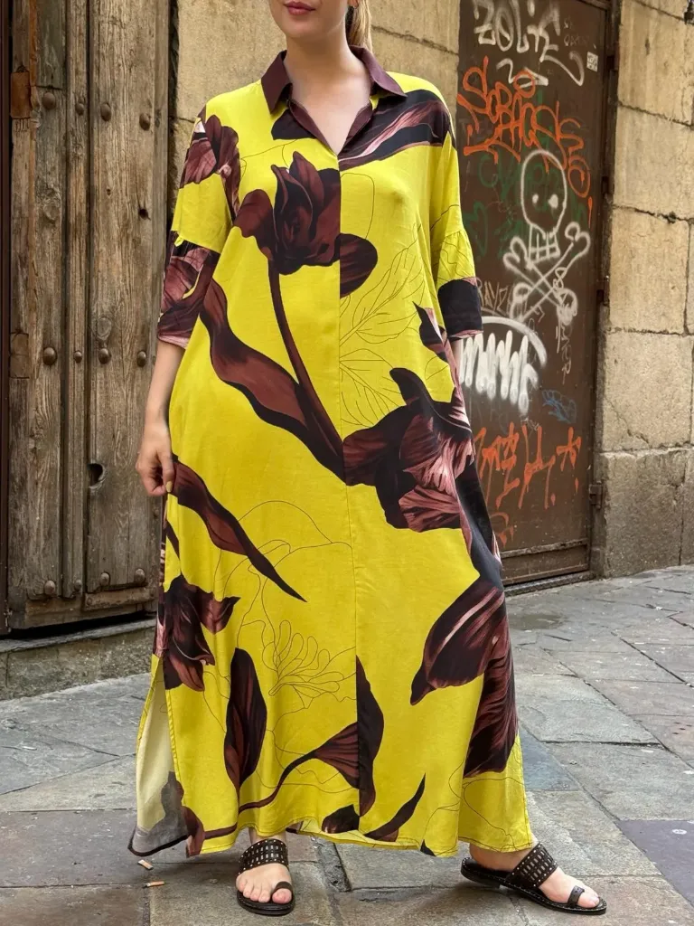 Vestido Lisa Amarillo