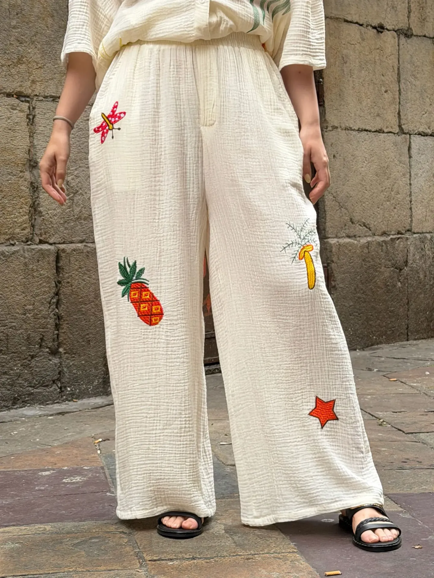 [58C2-B31036L-BLA] Pantalón Playa