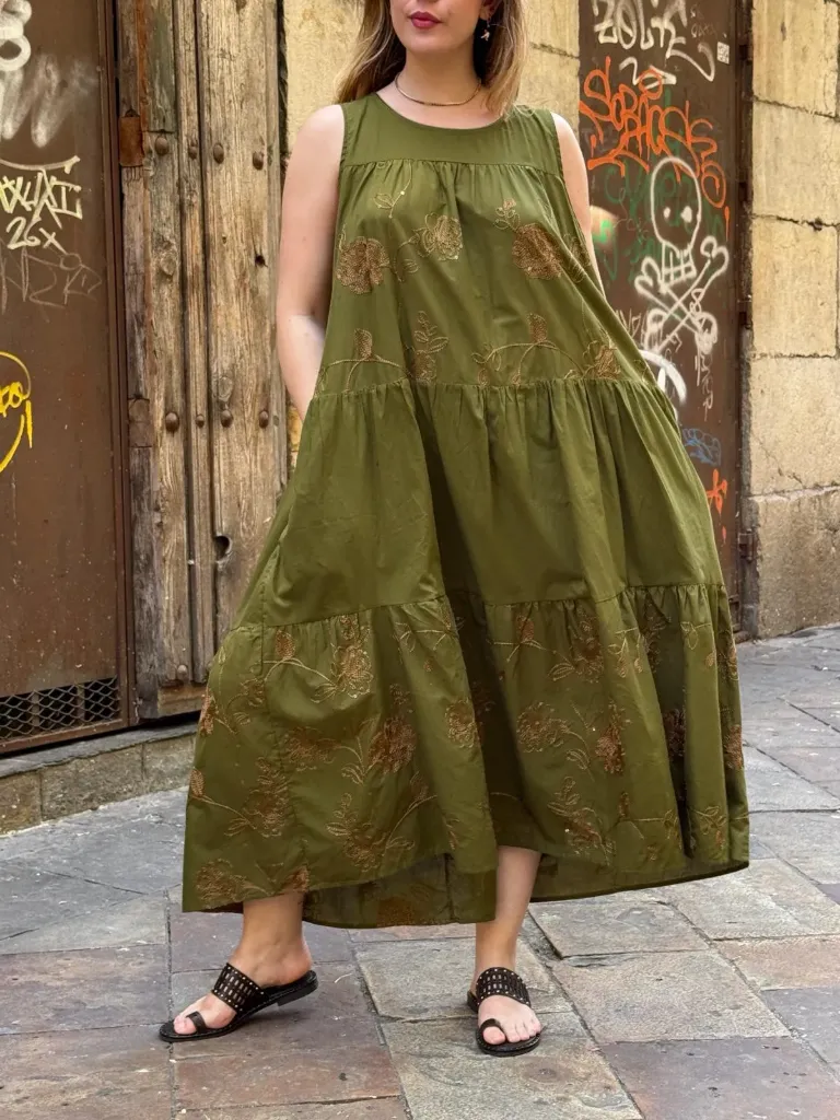 [58C2-B51499L-VER] Vestido Nicole