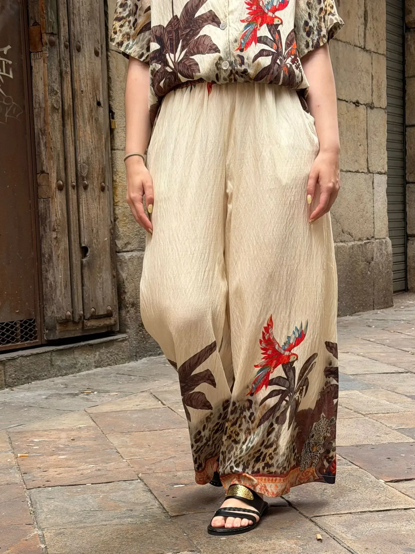 [58C2-B31115L-BEI] Pantalón Parrot