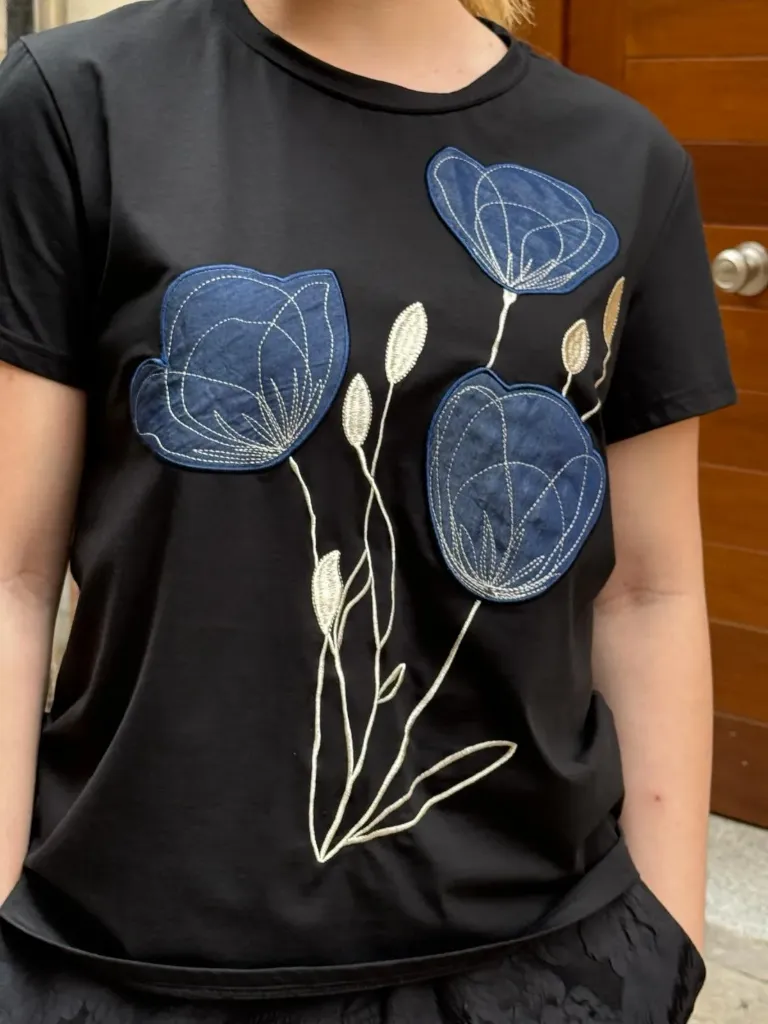 [58C2-A81001L-02-NEG] Camiseta Gloria Negro