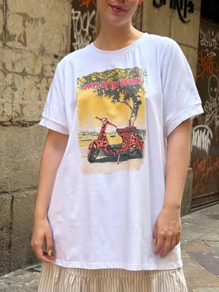 [58C2-SR58C2-54-BLA] Camiseta Vespa
