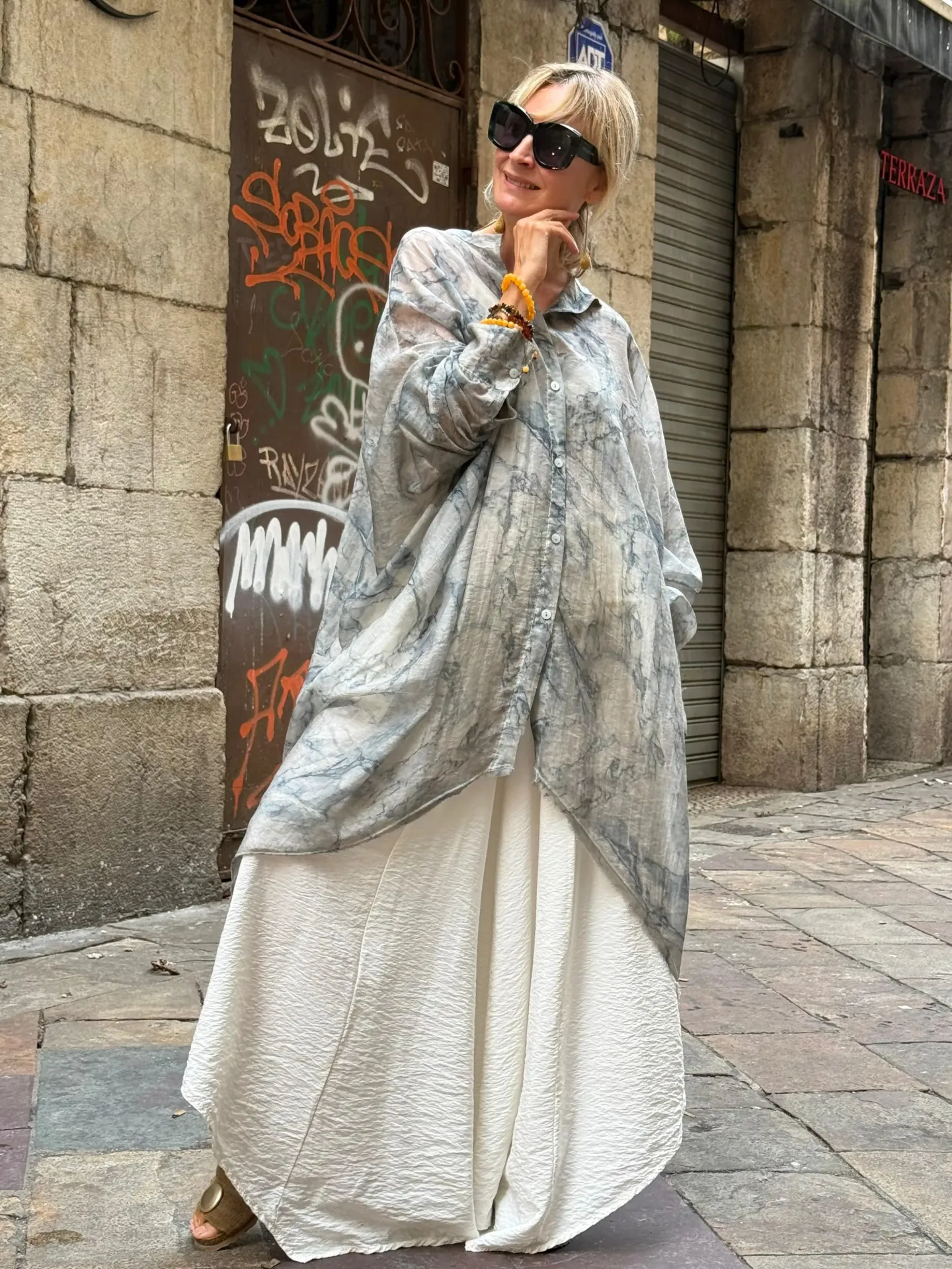 Blusón Billie Gris
