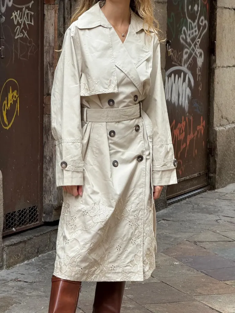 [59C1-3026-BEIGE-S] Gabardina (S)