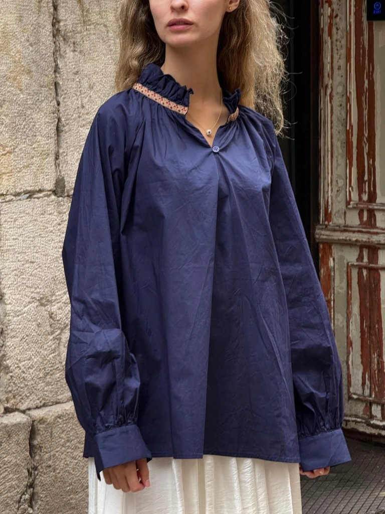 [59C2-6210-AZUL] Blusa Kamile