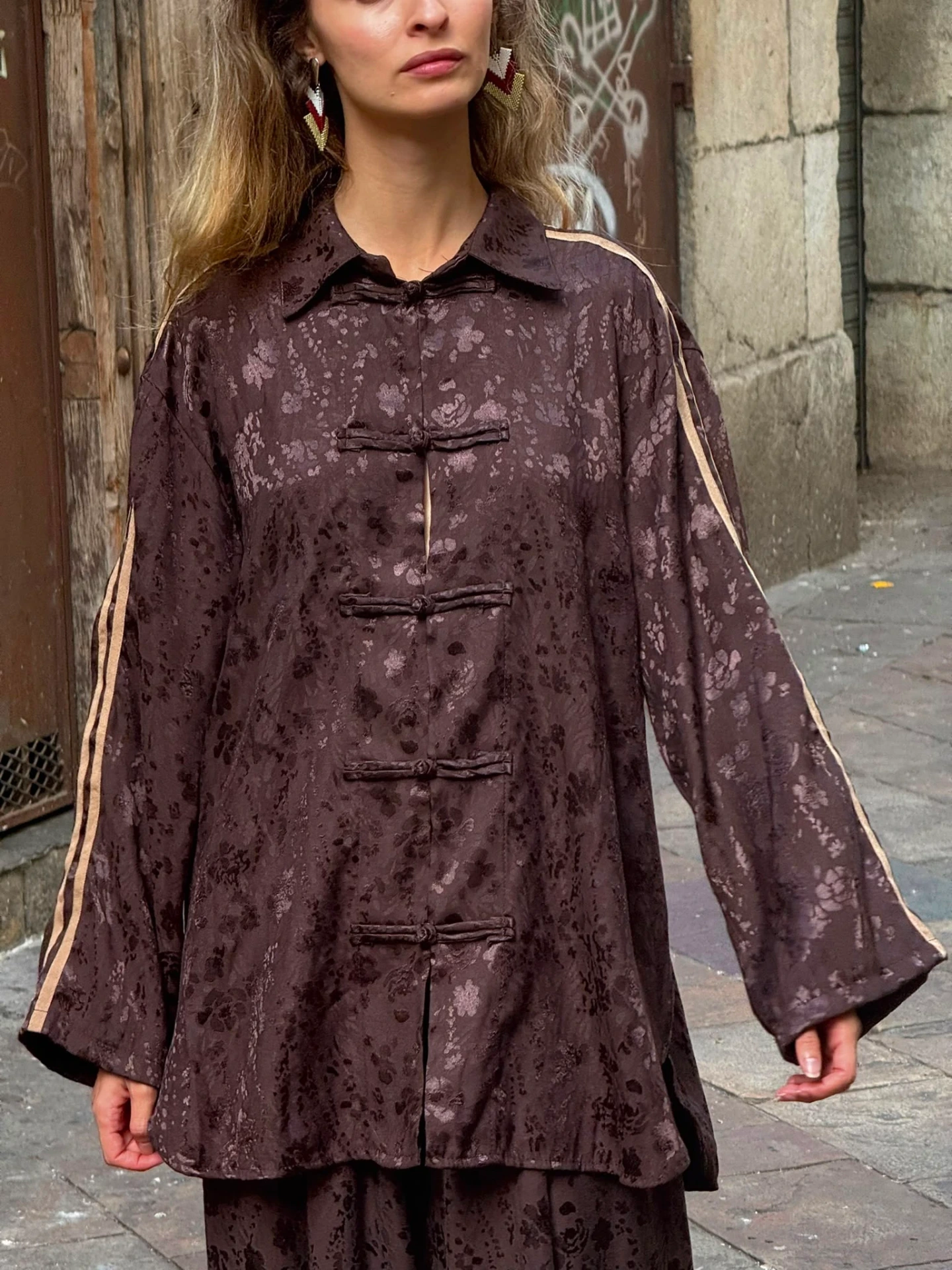 [59C3-RO2922-MARRÓN] Blusa Evón