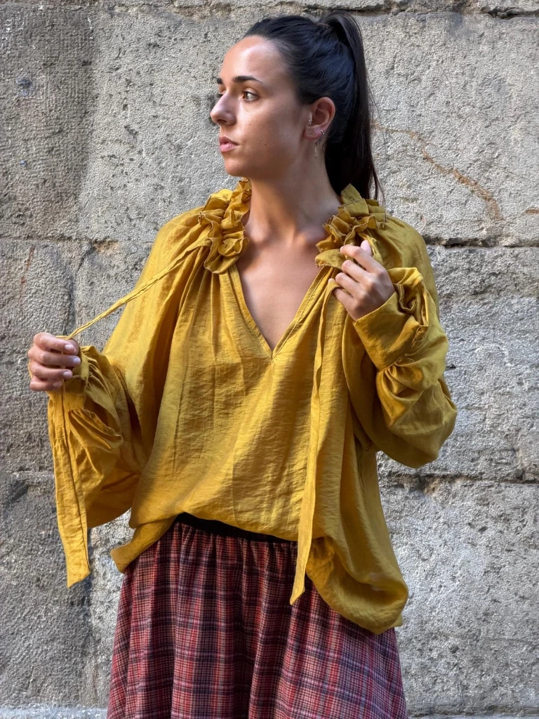 [59C3-RO2896-AMARILLO] Blusa Roiz