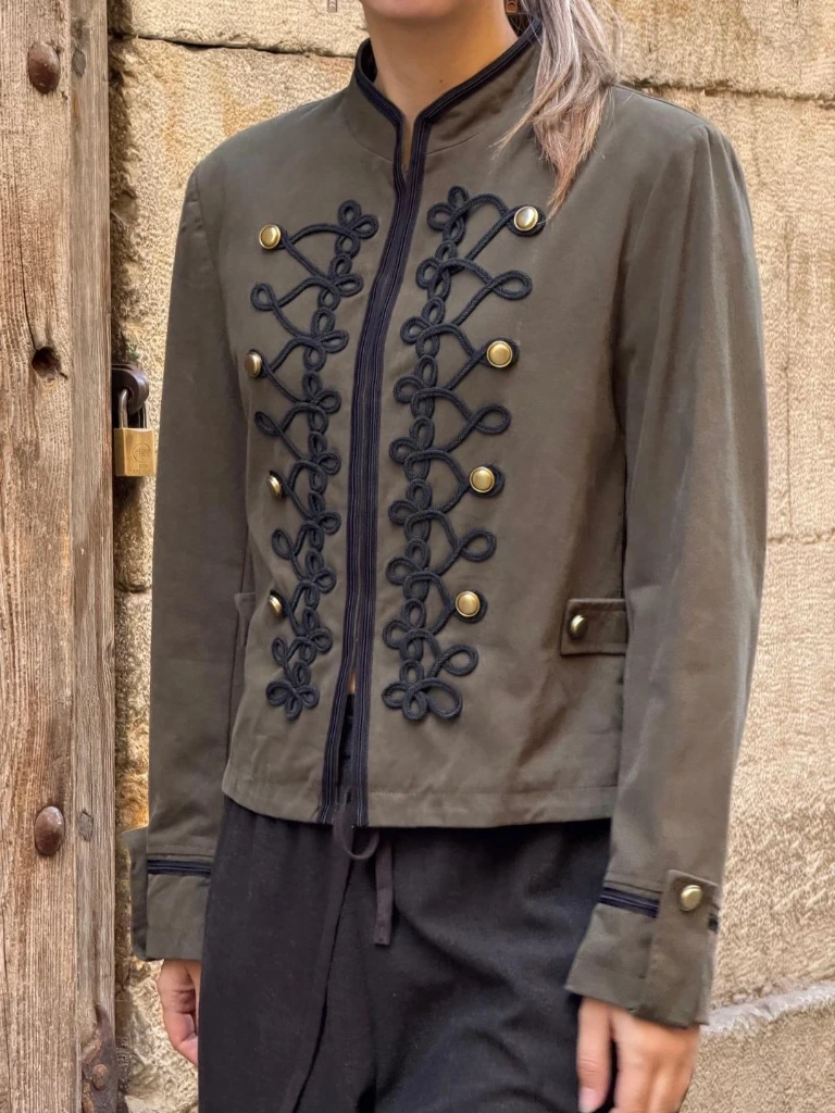[60C12-BL30412-VERDES] Chaqueta Nap (S)